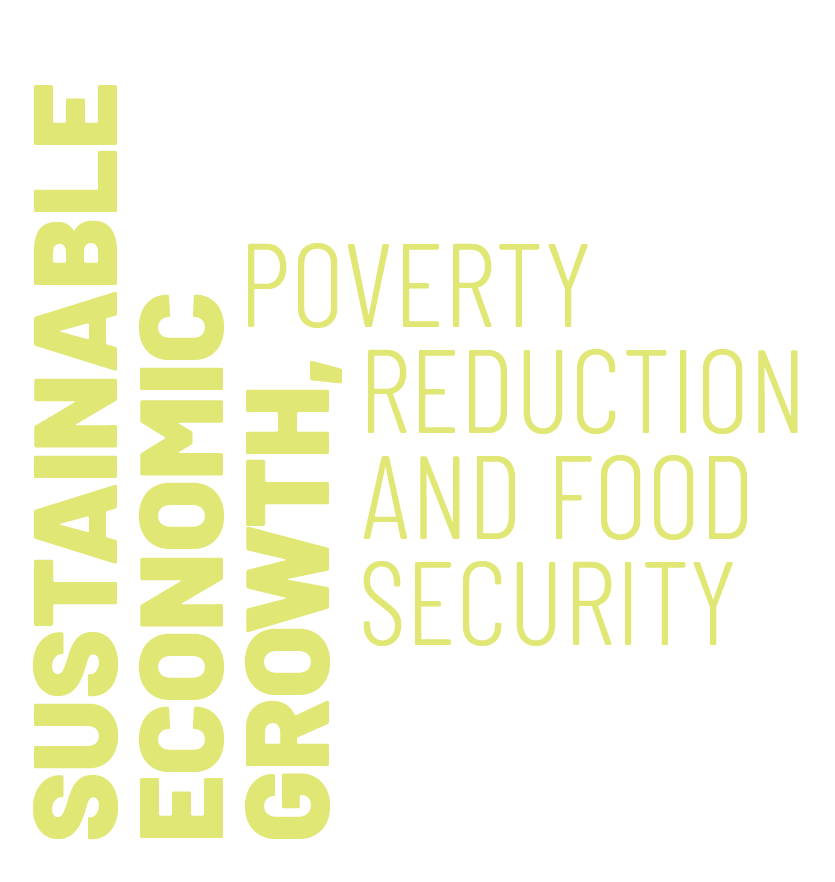 POVERTY REDUCTION  AND FOOD    SECURITY,SUSTAINABLE ECONOMIC GROWTH,